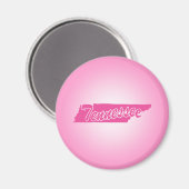 Roze staatsintensieve Tennessee Magnet (Voorkant / Achterkant)