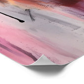 roze stad poster (Hoek)