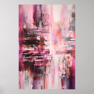 roze stad poster
