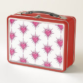Roze Stakelige Hart Cybersigilism Lunchbox (Voorkant)