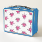 Roze Stakelige Hart Cybersigilism Lunchbox (Voorkant)