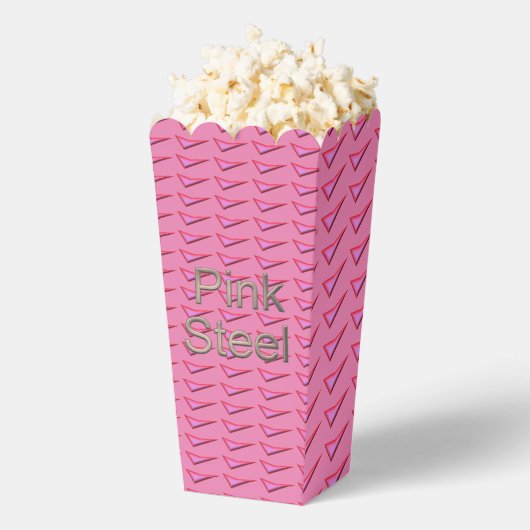 Roze Stalen popcorndozen Bedankdoosjes (Popped)