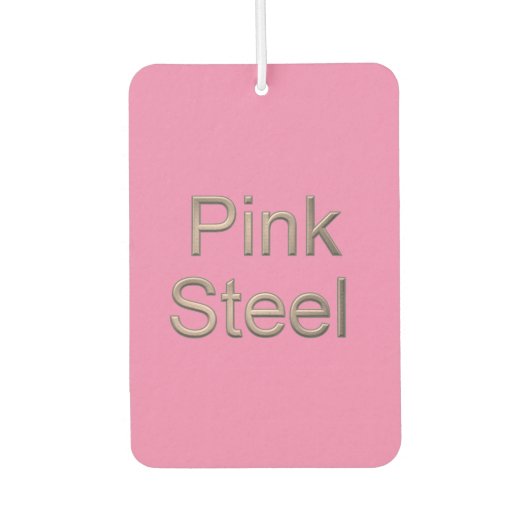 Roze Stalen roze auto luchtverfrisser (Voorkant)