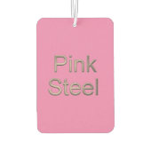 Roze Stalen roze auto luchtverfrisser (Achterkant)