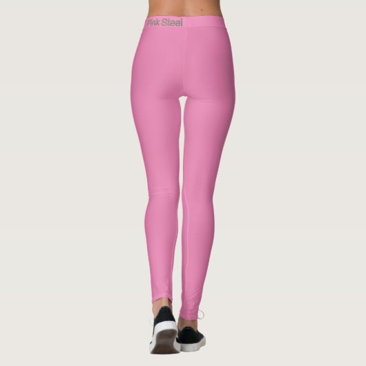 Roze Stalen roze legging taille achterkant (Achterkant)