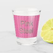 Roze stalen schotglas shot glas (Voorkant)