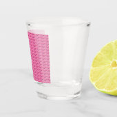 Roze stalen schotglas shot glas (Rechts)