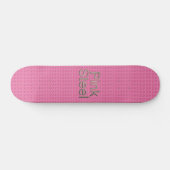 Roze stalen skateboard (Horizontaal)