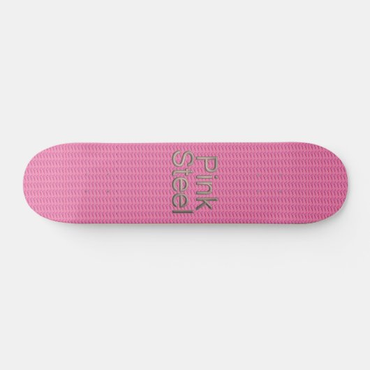 Roze stalen skateboard (Horizontaal)
