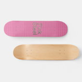 Roze stalen skateboard (Horizontaal)