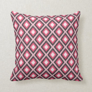 Roze stam Ikat Kussen
