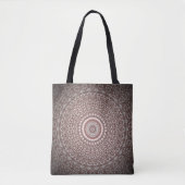 Roze stamstijl Mandala Design Tote Bag (Voorkant)