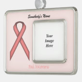 Roze standaard lint tmpl (H-O) van Kenneth Yoncich Verzilverd Omlijst Ornament (Links)