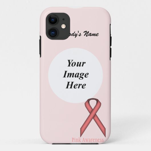 Roze standaard lintje door Kenneth Yoncich Case-Mate iPhone Case (Achterkant)
