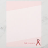 Roze standaard lintje door Kenneth Yoncich Flyer (Achterkant)