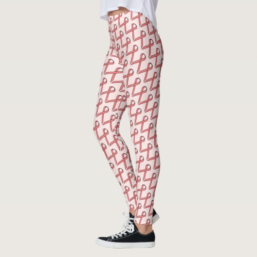 Roze standaard lintje door Kenneth Yoncich Leggings (Links)