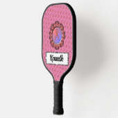 Roze standaard lintje door Kenneth Yoncich Pickleball Paddle (Links)