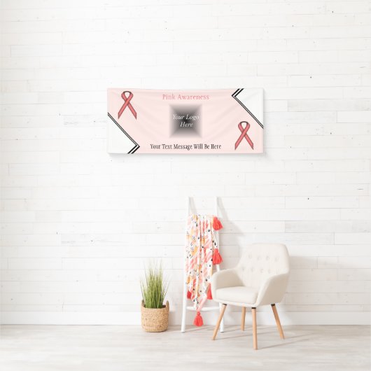 Roze standaard lintje door Kenneth Yoncich Spandoek (Insitu)