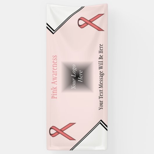 Roze standaard lintje door Kenneth Yoncich Spandoek (Verticaal)