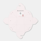 Roze standaard lintSjabloon door Kenneth Yoncich Bedankdoosjes (Uitgevouwen)