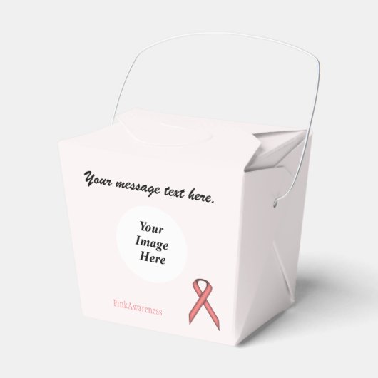Roze standaard lintSjabloon door Kenneth Yoncich Bedankdoosjes (Voorkant Zijde)