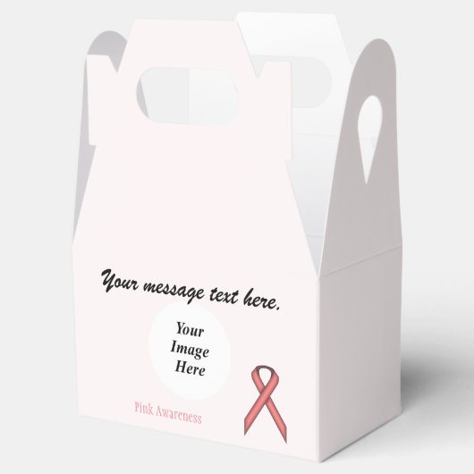 Roze standaard lintSjabloon door Kenneth Yoncich Bedankdoosjes (Geopend)