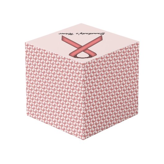 Roze standaard lintSjabloon door Kenneth Yoncich Kubus (Achter hoekig)