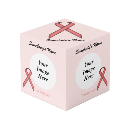 Roze standaard lintSjabloon door Kenneth Yoncich Kubus (Voorkant hoekig)