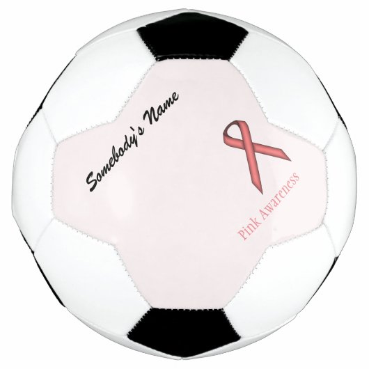 Roze standaard lintSjabloon door Kenneth Yoncich Voetbal (Voorkant)