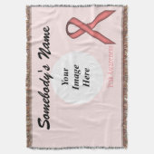 Roze standaard Sjabloon lint Deken (Voorkant Verticaal)