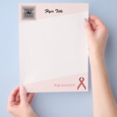 Roze Standaardlint door Kenneth Yoncich Flyer (Hand)