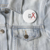 Roze standaardlint door Kenneth Yoncich Ronde Button 5,7 Cm (In situ)