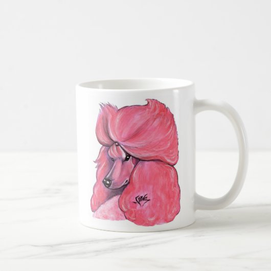 Roze standaardpoel koffiemok (Rechts)