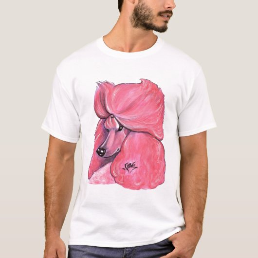 Roze standaardpoel t-shirt (Voorkant)