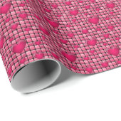 Roze stapel met hart cadeaupapier (Rol Hoek)