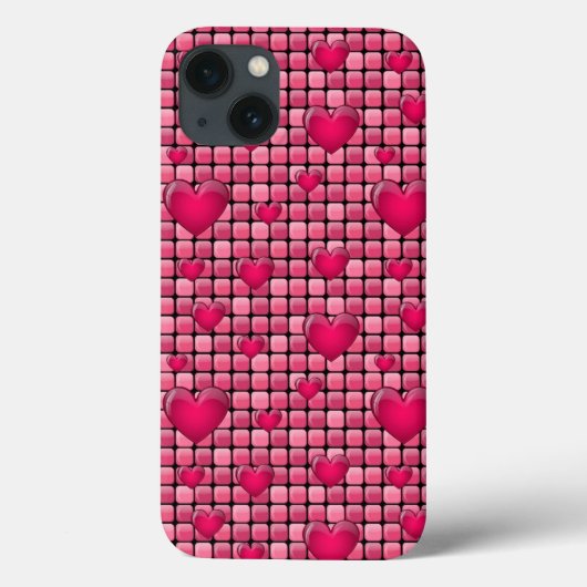 Roze stapel met hart Case-Mate iPhone case (Achterkant)