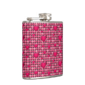 Roze stapel met hart heupfles (Rechts)