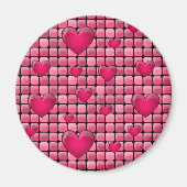 Roze stapel met hart magneet (Voorkant)