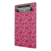 Roze stapel met hart mini klembord (Angled2)