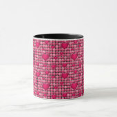 Roze stapel met hart mok (Midden)