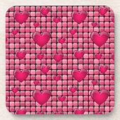 Roze stapel met hart onderzetter (Voorkant)