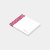 Roze stapel met hart post-it® notes (Schuin)