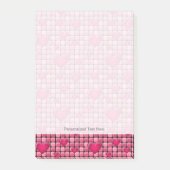 Roze stapel met hart post-it® notes (Voorkant)