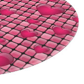 Roze stapel met hart snijplank (Hoek)