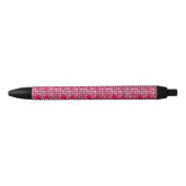 Roze stapel met hart zwarte inkt pen (Voorkant)