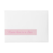 roze Star-aangepaste labels Omwikkelbaar Adreslabel (Voorkant)