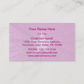 Roze Star bleek-template voor visitekaartjes (Achterkant)