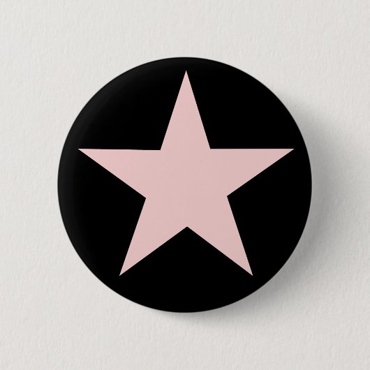 Roze Star-Button Ronde Button 5,7 Cm (Voorkant)