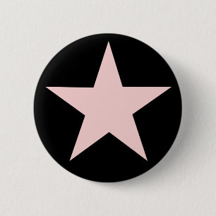 Roze Star-Button Ronde Button 5,7 Cm