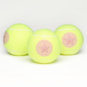 Roze Star Custom Tennis Balls Tennisballen